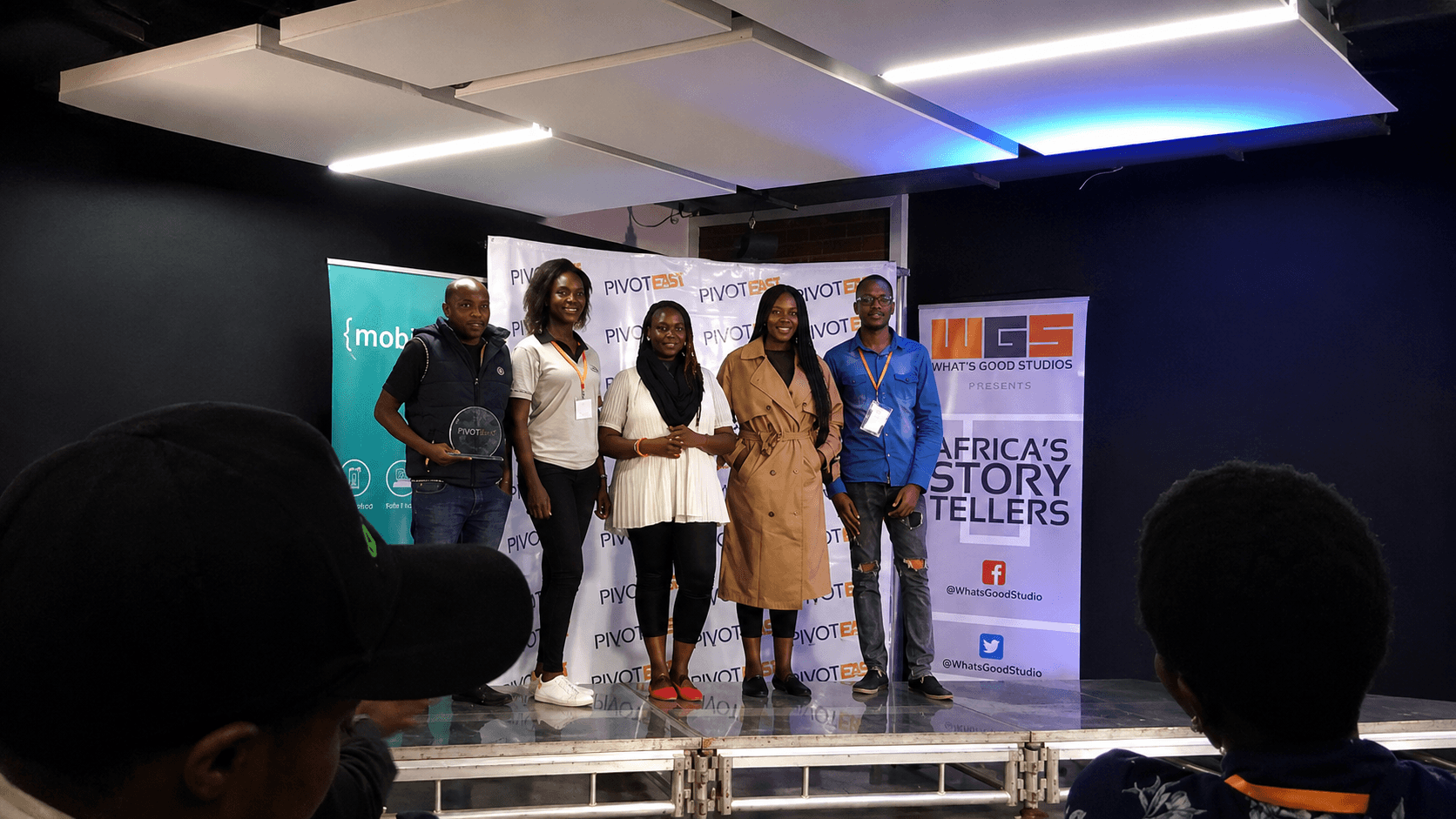 Graph Technologies team accepting an award on stage